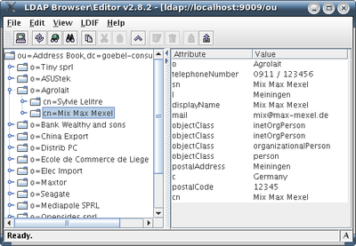 Partner Contacts im LDAP-Browser