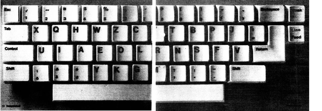 Aufmacherbild: Abbildung der ergonomischen Tastatur nach E.Meier
